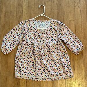 Cherokee Multi-Color Polka Dot Long Sleeve Tee